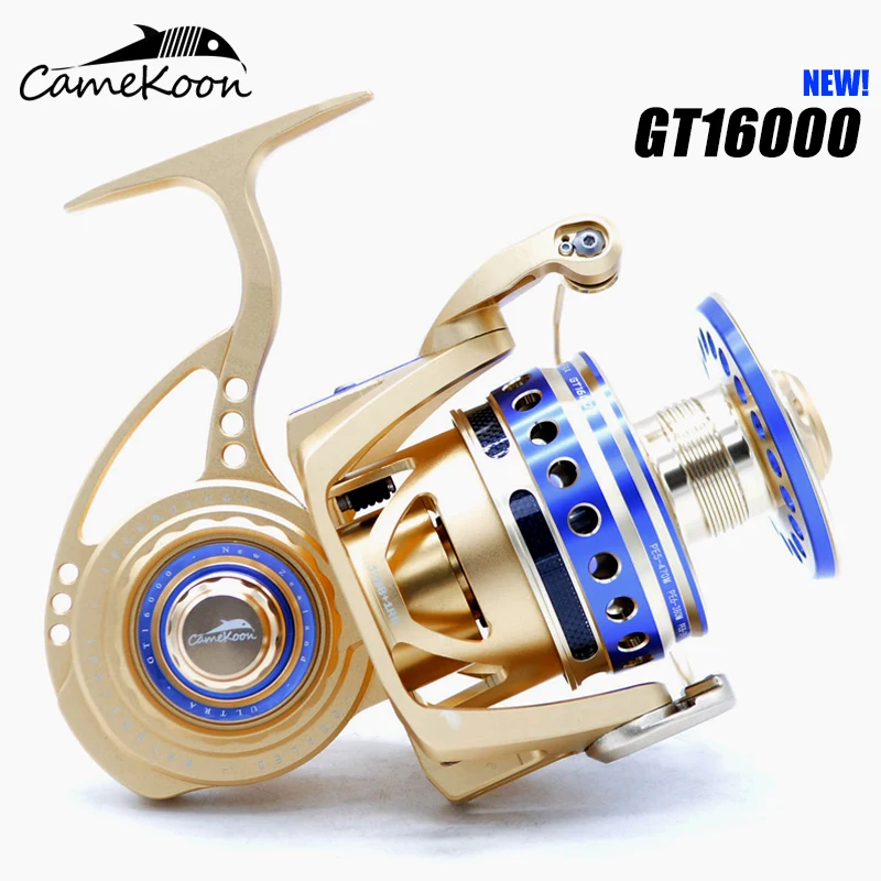 
Wholesale GT16000 waterproof saltwater cnc aluminium sea fishing 30kg drag power spinning jigging reel 