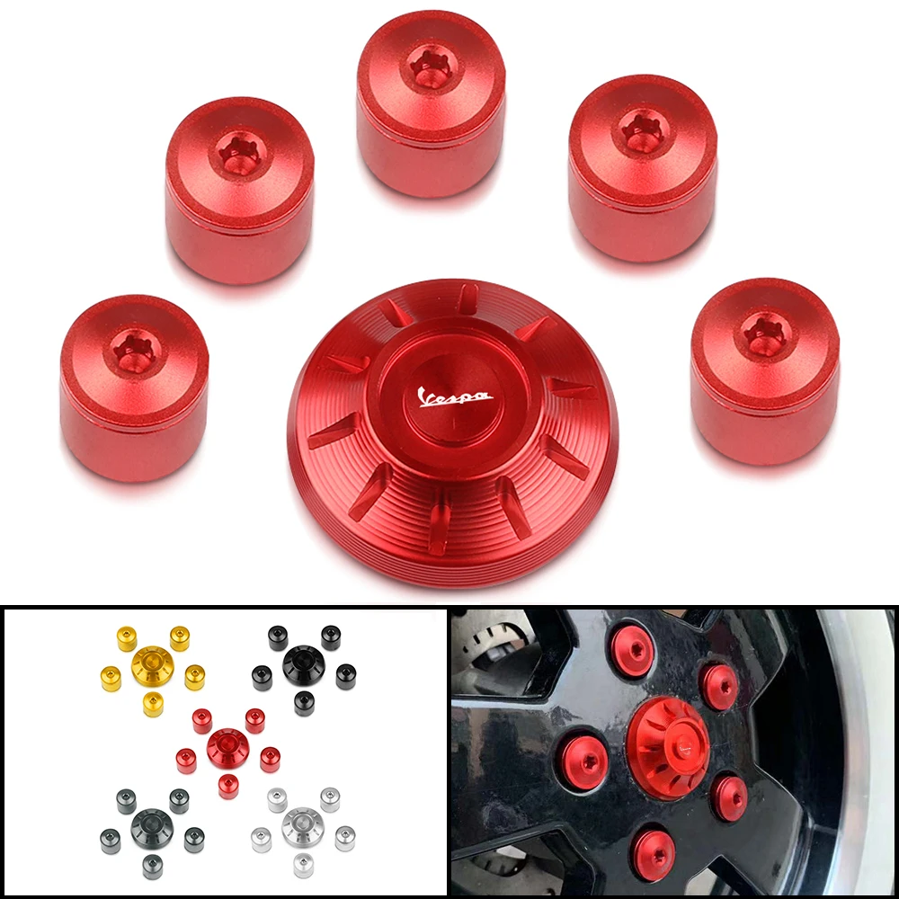 
 Motorcycle CNC Aluminum Accessories Hubcaps Wheel Side Covers for Piaggio Vespa GTS GTV 250 300 All Year 2017 2018 2019 2020  
