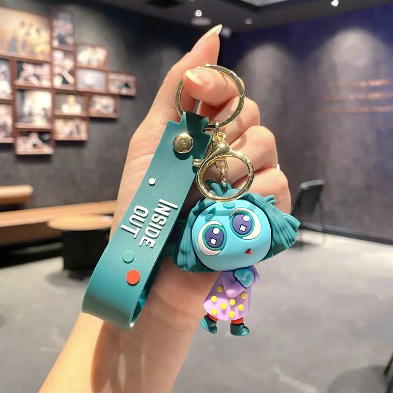 Factory Plastic Cartoon Keychain Characters Keychain Cartoon Key Car Chain INSIDE OUT 2 Anime Keychain