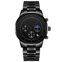 Business Waterproof Wristwatches Mult functioanal Watch for men Quartz Watches