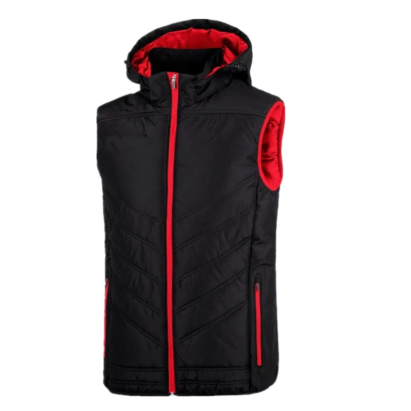 
Top Sale Winter Wholesale Padded Outdoor Mens Waistcoat Hooded Puffer Vest 