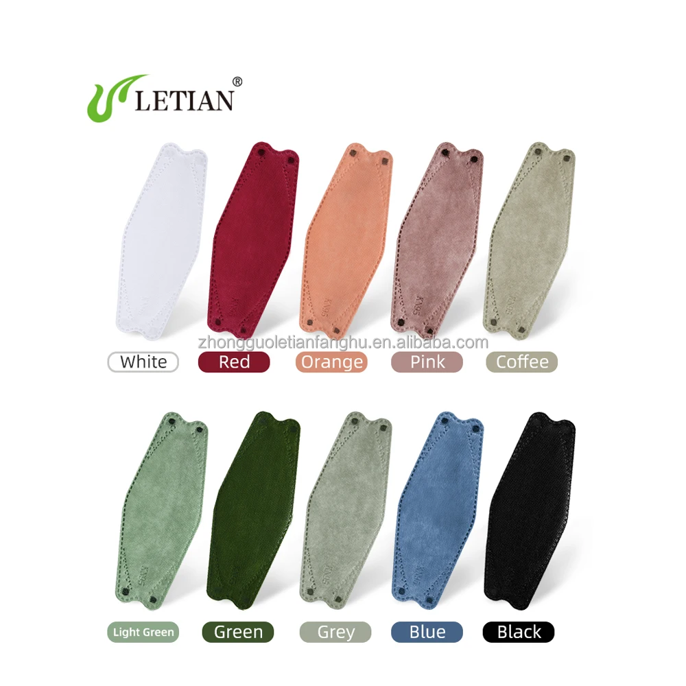 Letian high quality Custom KF94 mask Factory Breathable KF94 Face Mask Earloop KF94 melt blown protective mask face