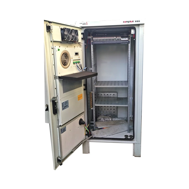 Telecom  power cabinet outdoor cabinet 19 inch OEM steel 42U 27U 22U Size can be customized with battery room