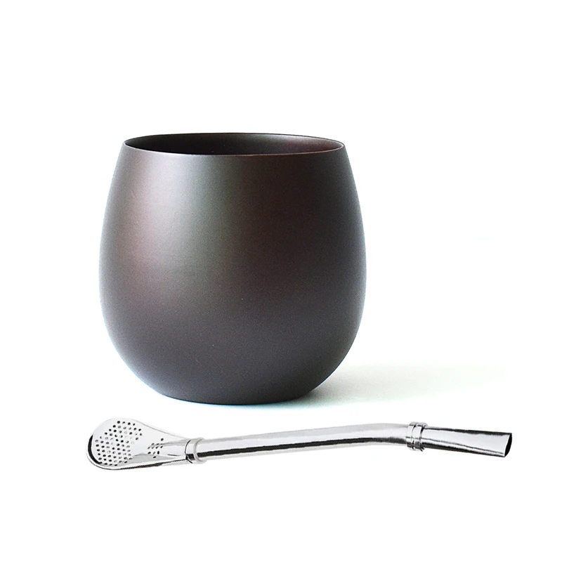 Бесплатный образец в форме яйца кружка для вина кофе Yerba Mate Gourd с