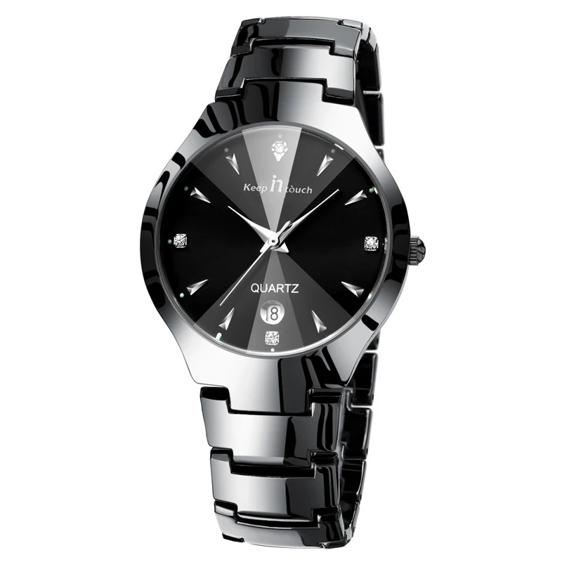 Luxury Couple watch set Waterproof Couple watch Love Women and Titan Calendar Men Unisex Ladies Stainless Steel Quartz Watch