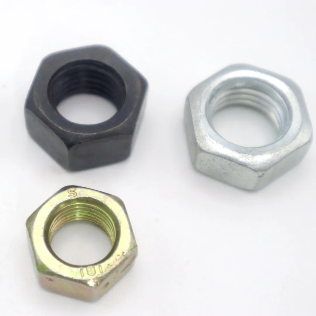 HEX NUT  black oxide hot dip galvanizing  zinc plated grade 4  8  10  12