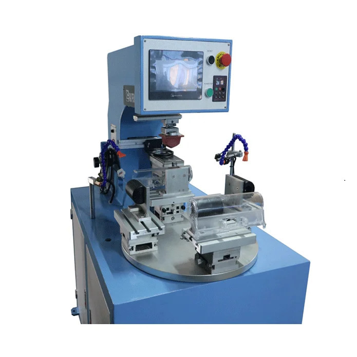 High-Speed Rotating Workbench Pad Printer Machine New & Automatic Single-Color Label Printer Gravure Plate Motor Core Components