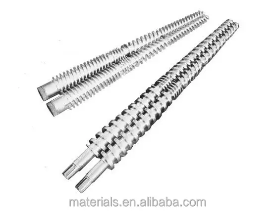 38crmoala High-Quality Alloy Structural Steel Conical Twin Screw and Barrel for PVC WPC Profile