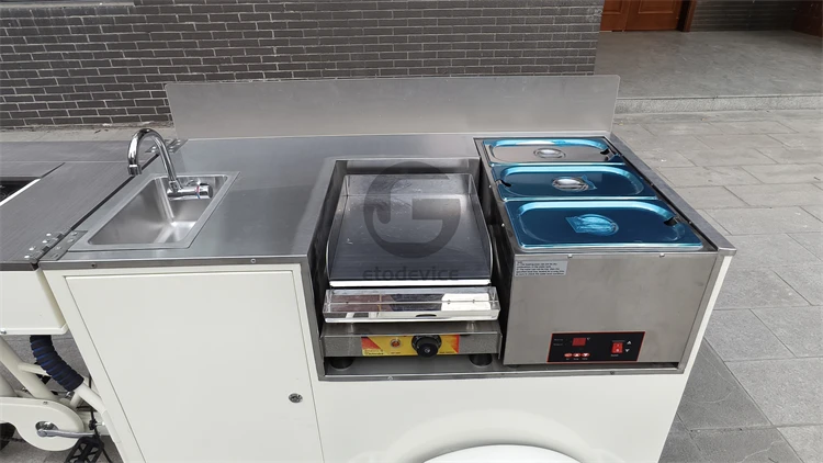 YITUO ice cream cart factory custom build optional equipment easy ride tricycle for sale