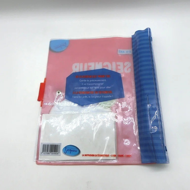 
Durable Books Files Notebooks Waterproof Custom PVC Plastic Book Cover 