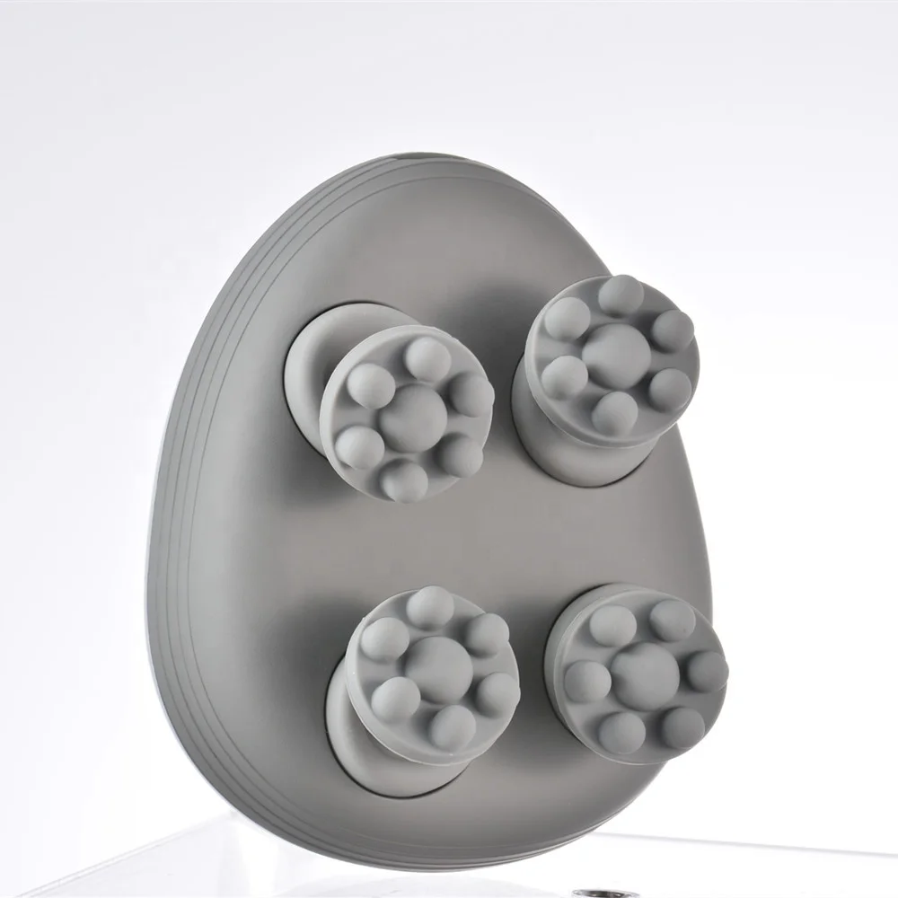 Моющаяся синяя Массажная щетка для головы многофункциональное лечение кожи головы Электрический массажер для головы