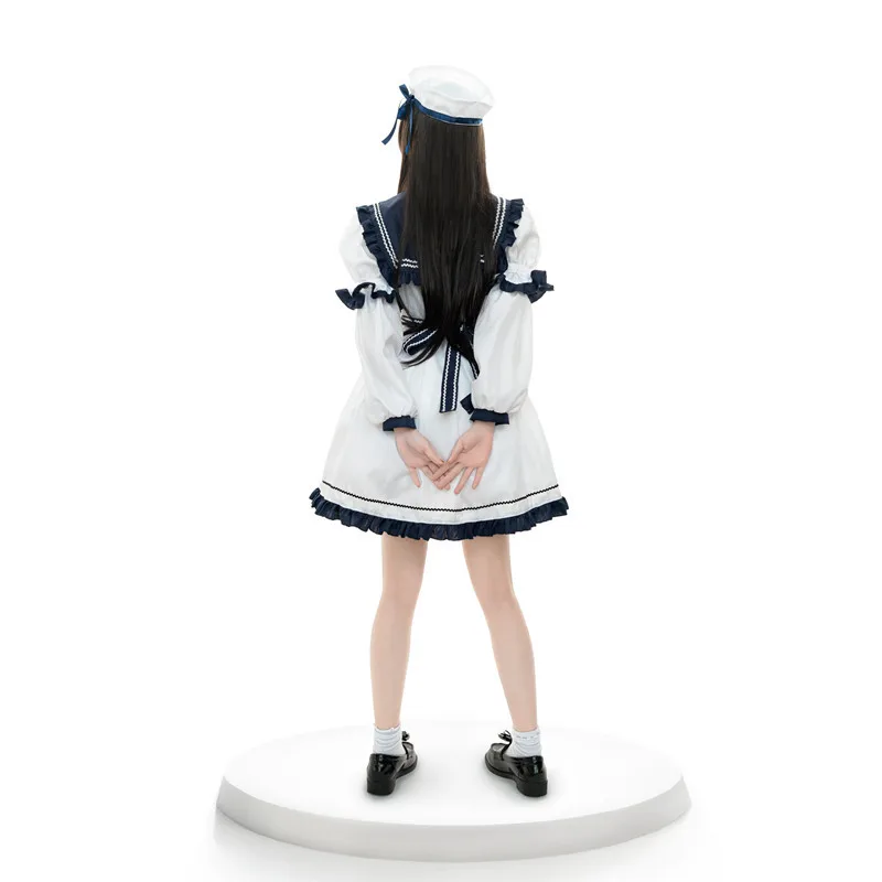 2024 Hot Product Fancy Cos Costume JK Pleated Skirt Halloween Performance Sailor Suit Girl Lolita Maid Dress