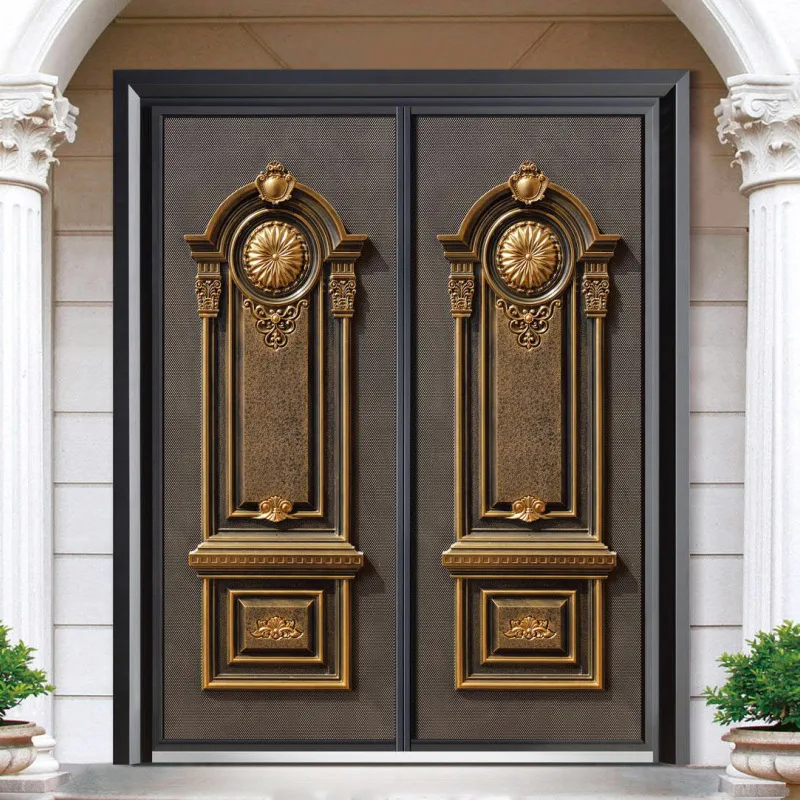Latest High grade villa Front Wear Resistant stable heat insulation Entry Metal bulletproof Entrance Main Exterior Security Door