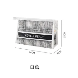 OEM/ODM New Design Beauty Designer Large Capacity Summer Women Polyester Zipper Toiletry Cosmetics Bags Make up bag