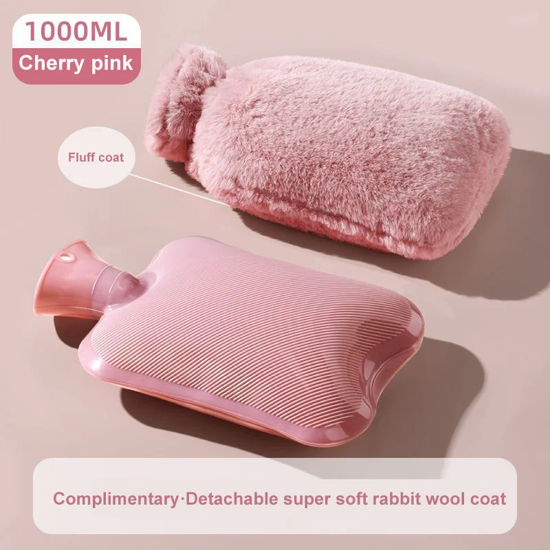 Winter warmer hand portable thickened 2000ml 1000ml PVC reusable warm handbags bottle cold/hot water bag
