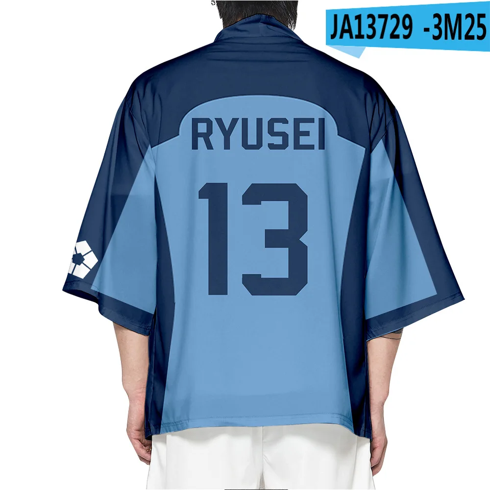 19 Style Blue Lock Isagi Yoichi Chigiri Hyoma Cosplay Party Shirt Short Cloak Clothing Anime Kimono Haori