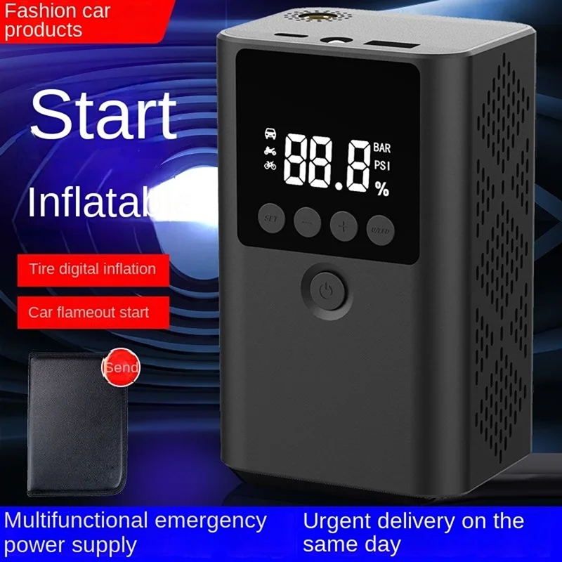 Multifunction Car Battery Booster Power Bank Charger Lithium Battery Pack 899800mah Portable Car Tyre Air Pump Jump Starter