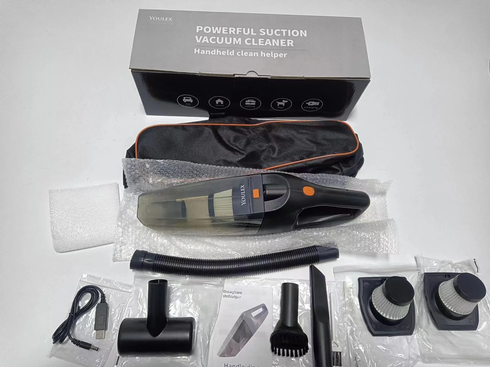 Wholesale car vacuum portable cleaner High Power Handheld wireless dry and wet car vacuum cleaner