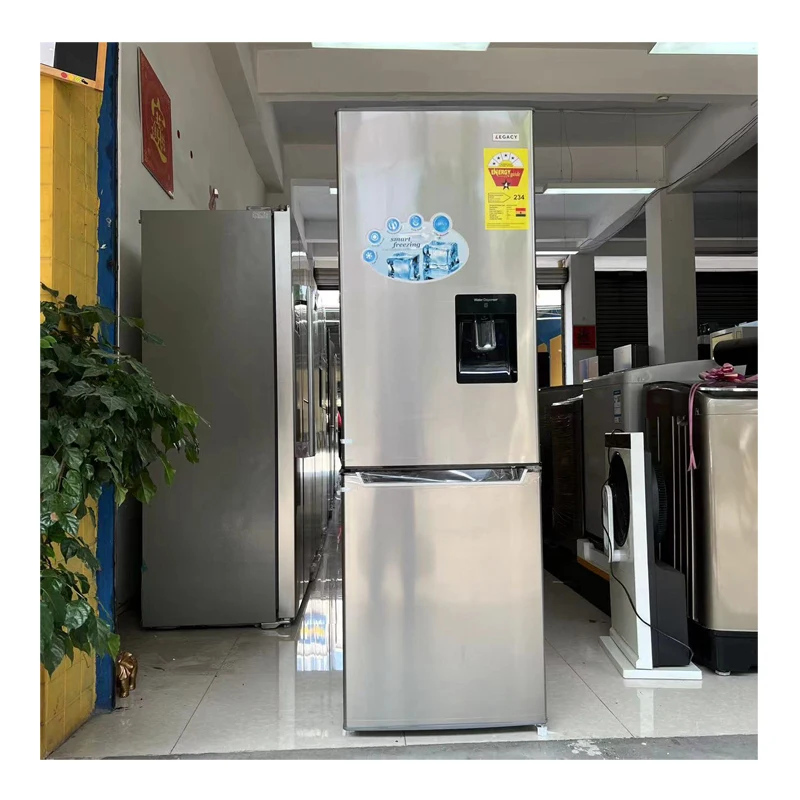 free standing double door fridge with water dispenser BCD-224L air cooled two doors refrigerator cheap price