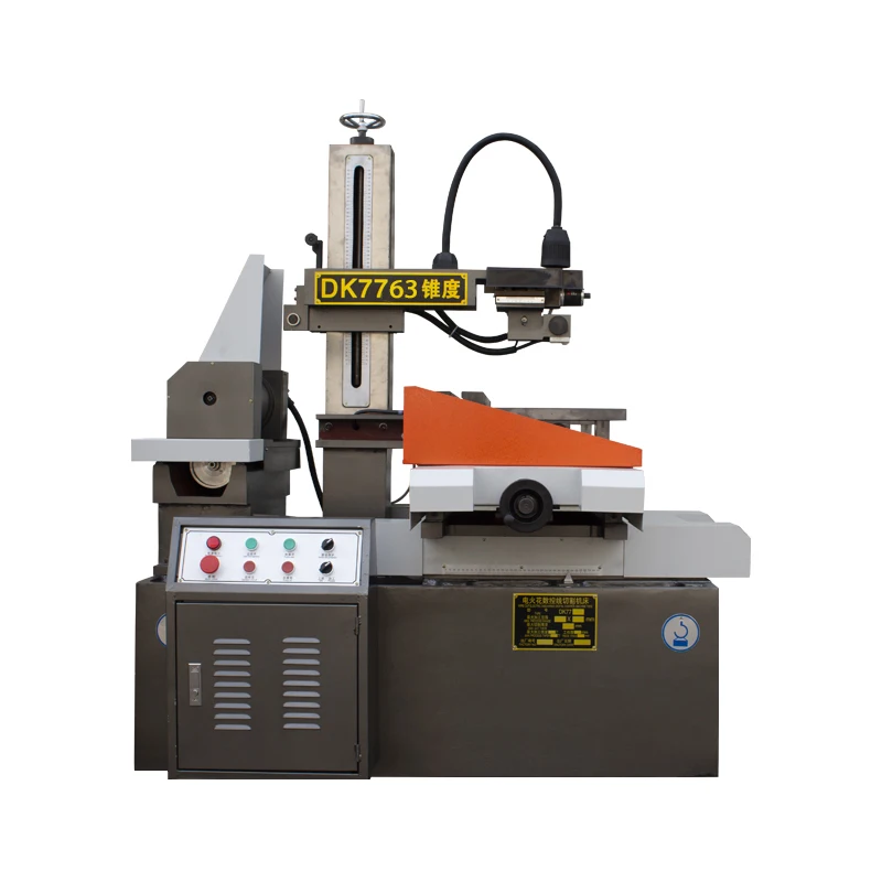 DK7763 cnc edm wire cutting machine with vertical cabinet control
