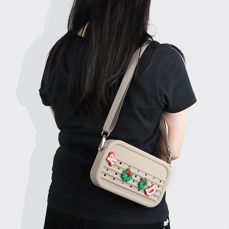 Silicone Storage Crossbody Small Sling Bags Beach Bogg Bag Lady Cosmetic Travel Mini Crossbody Suitcases For Women