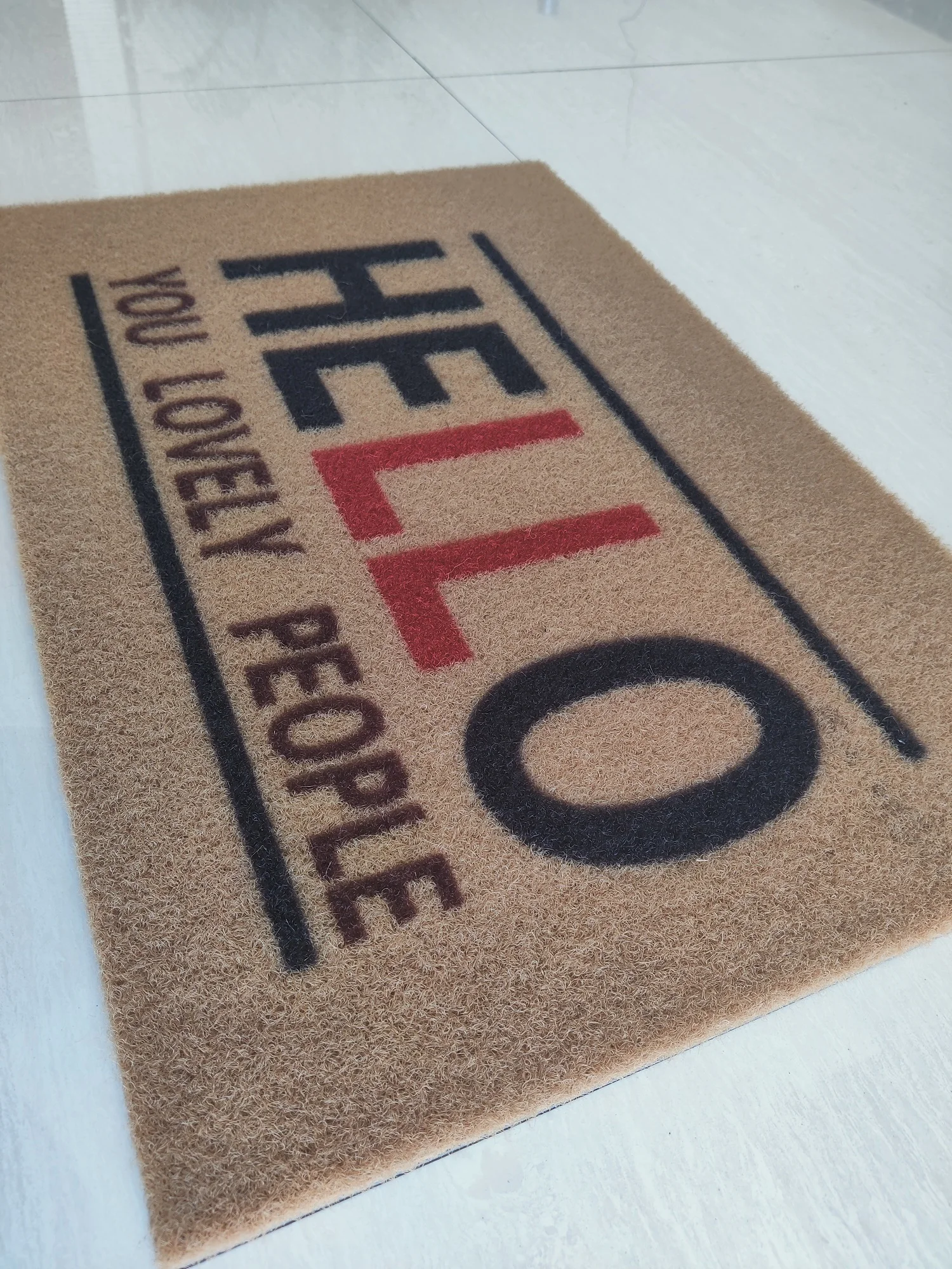 High quality colorful Dust control  Non-slip PVC Backing Artificial COCO MAT