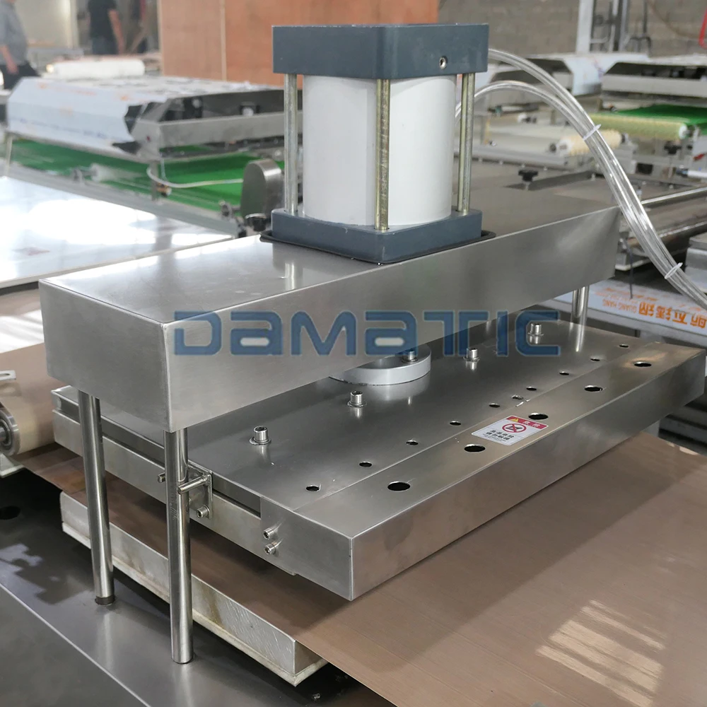Fully automatic flour tortilla cutter press maker machine