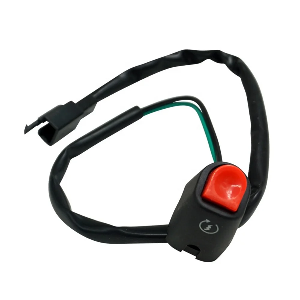 Universal ATV Motorcycle Modification Handlebar Engine Ignition Start Self-reset Switch Button for Dirt Bike
