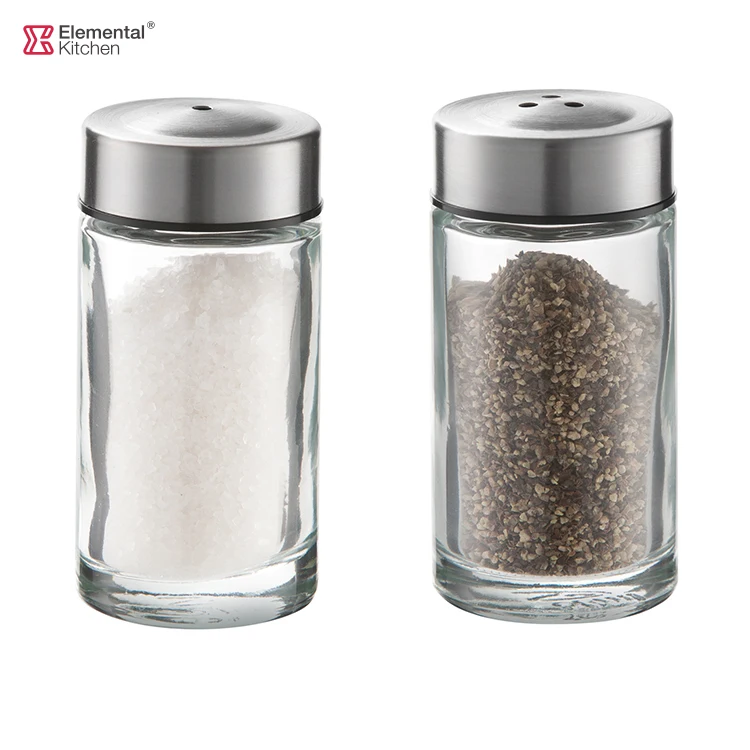 Salt & Pepper Set spice foldable wire wall mounted racks plastic seasoning bottles porcelaine salt and pepper shaker