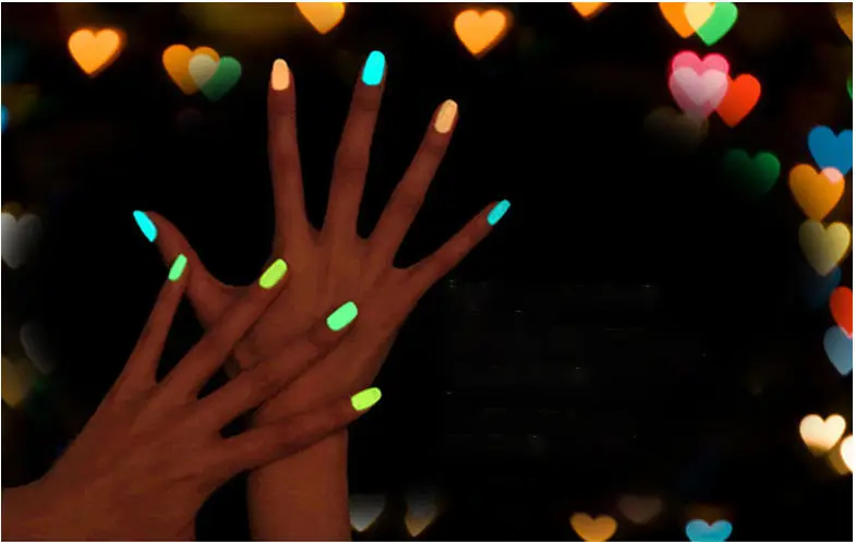 Neon Fluorescent Reflective Effect Esmaltes Light Color UV Gel Soak Off Glow In Dark UV Luminous Nail Polish For Beauty Nails