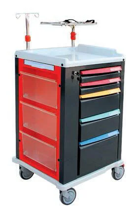 Luxury ABS Plastic Medical Emergency Hospital Drug Trolley
