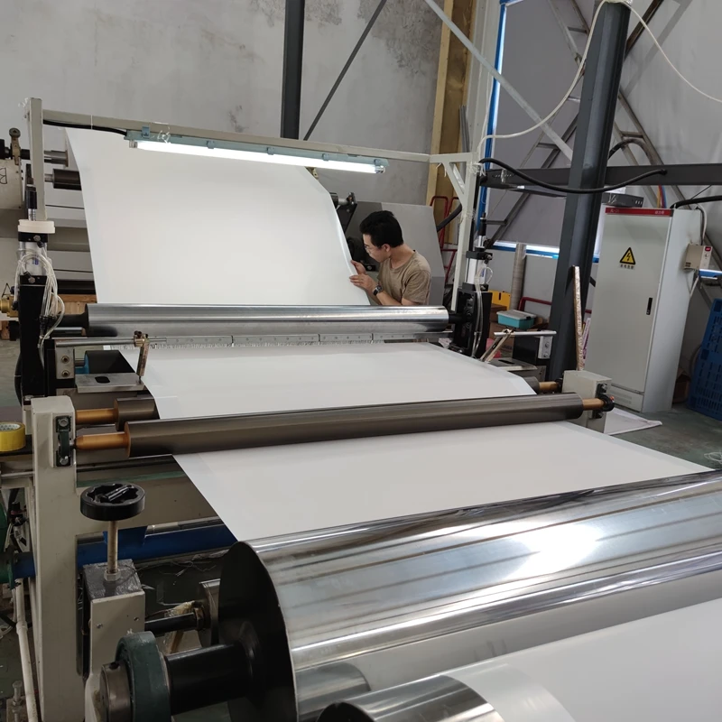 0.35mm Wood Texture White Decor PVC Wrap Film Vacuum Wrapping Film Kitchen Cabinet Membrane