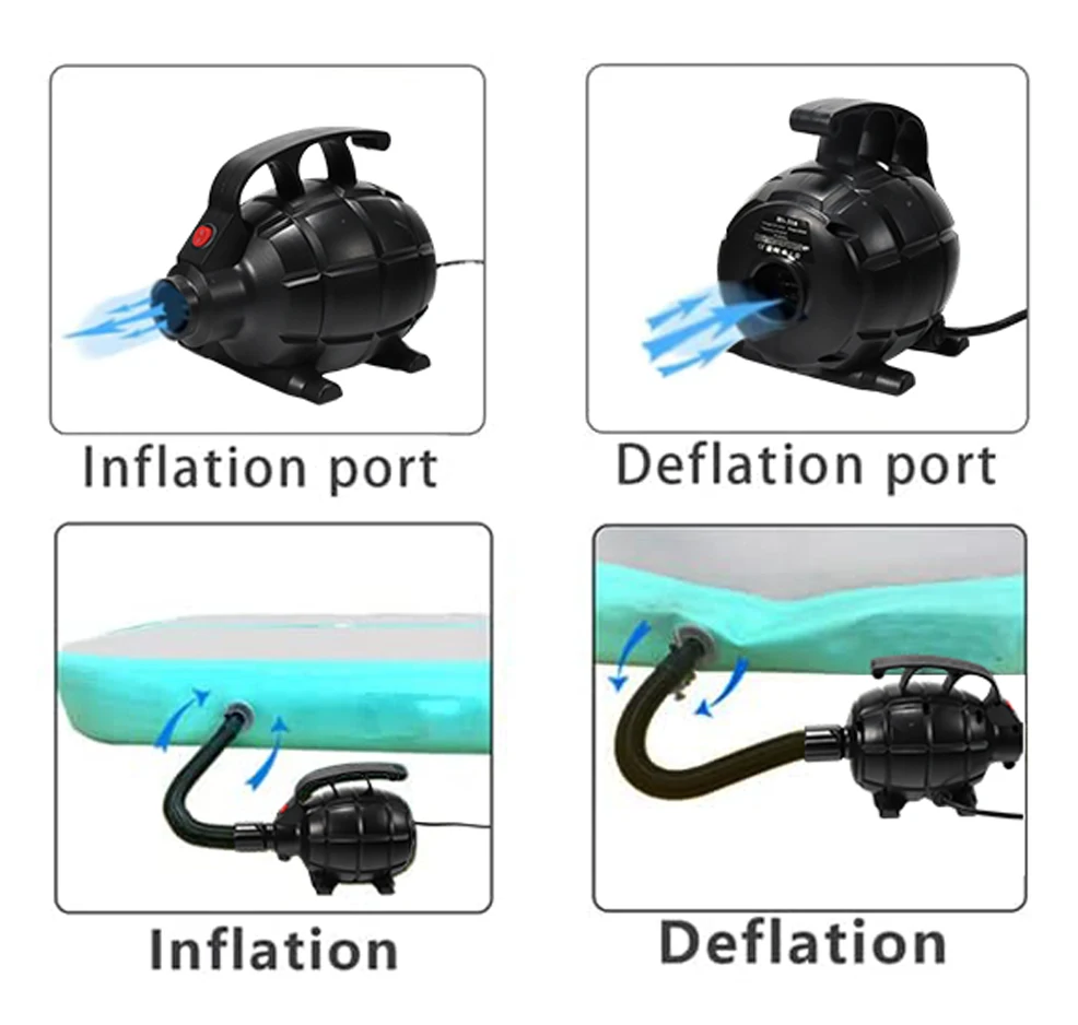 High quality electric air pump quickly inflator deflator air bed electric air pump