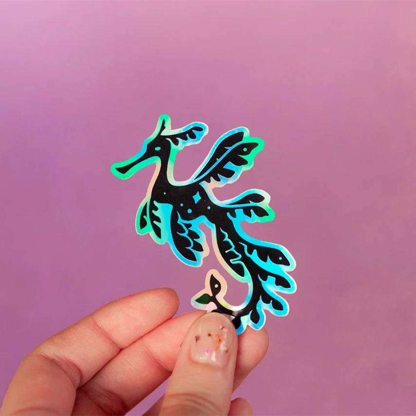 Custom Sticker Printing Die Cut Sticker Custom Size Holographic Laser Anime Vinyl Waterproof Reflective Anime Cartoon Stickers