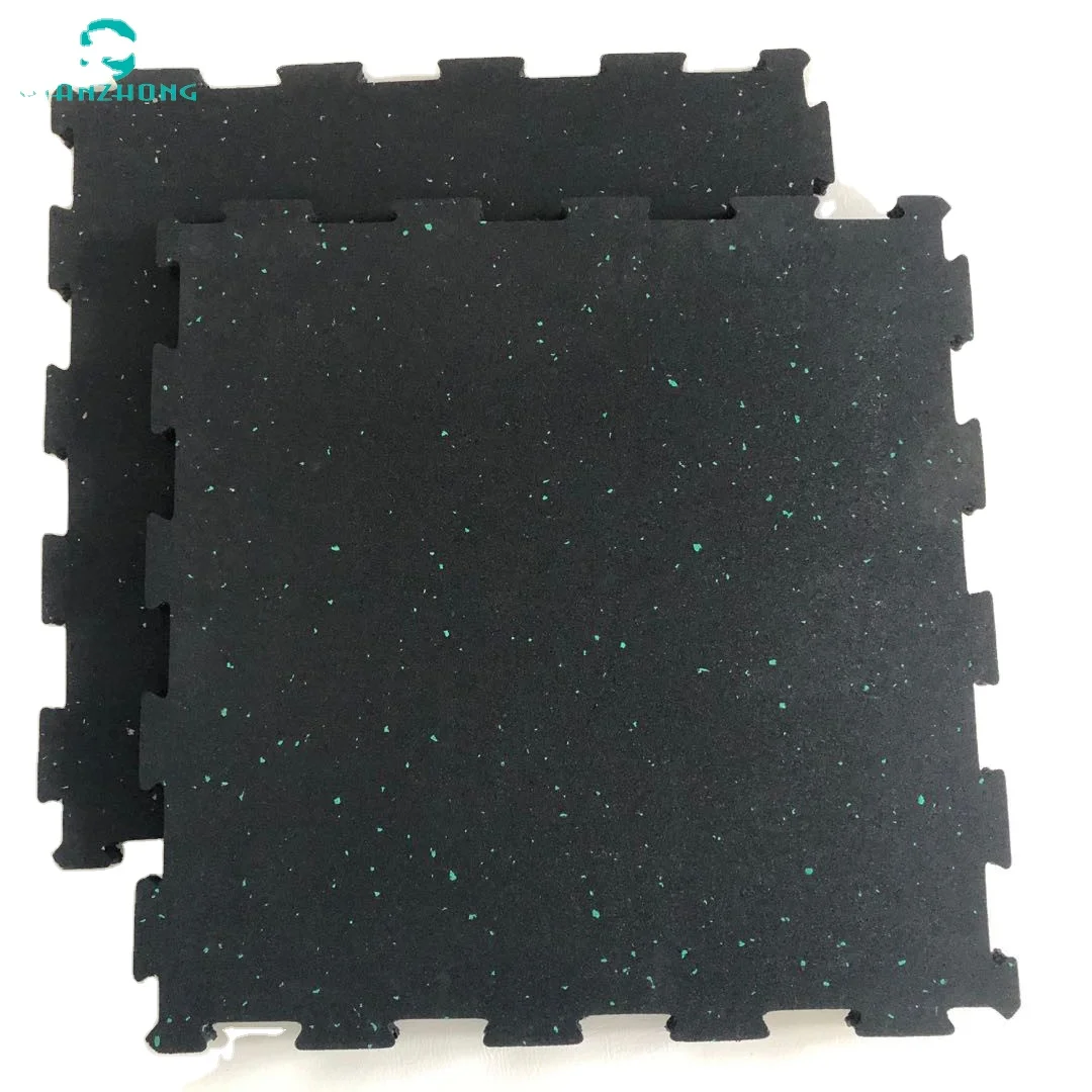 Durable Self-interlocked rubber pavor tiles gym floor carpet recycled Rubber mats