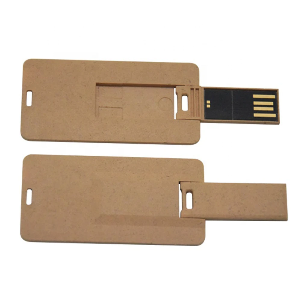 Eco-Friendly Pendrive Usb 2.0/3.0 Paper Made Credit Cards 2Gb 4Gb 8Gb Usb Flash Drives New Listing Wholesale Memory Sticks