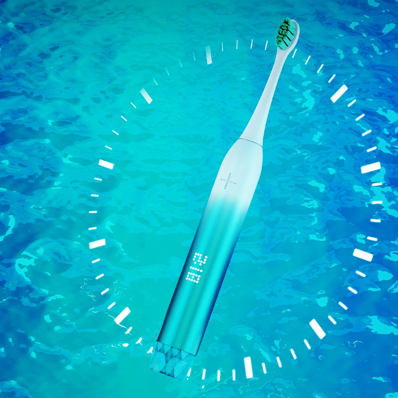 Pressure Sensor Working Sonic Electric Toothbrush Touch Control IPX8 Waterproof for Adult