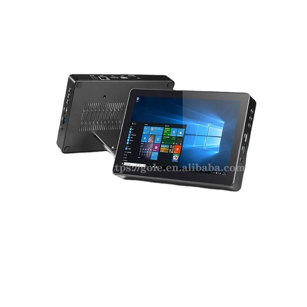 Мини коробка ПК безвентиляторный промышленный компьютер 8 дюймов IPS Сенсорная панель компьютеры панель шт