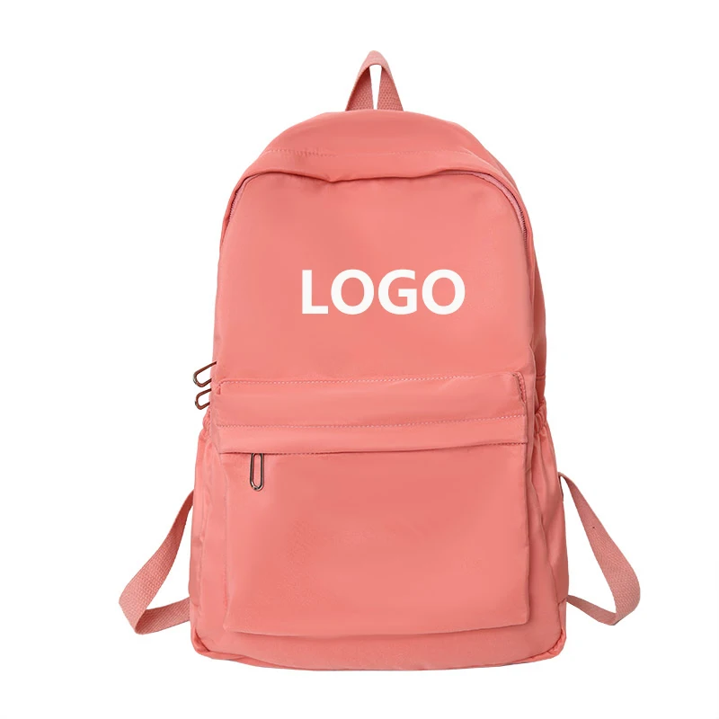 Unisex Custom Logo Daypack Student Backpack Polyester Lining Striped Pattern Waterproof kid backpack Charity Donation Casual Use