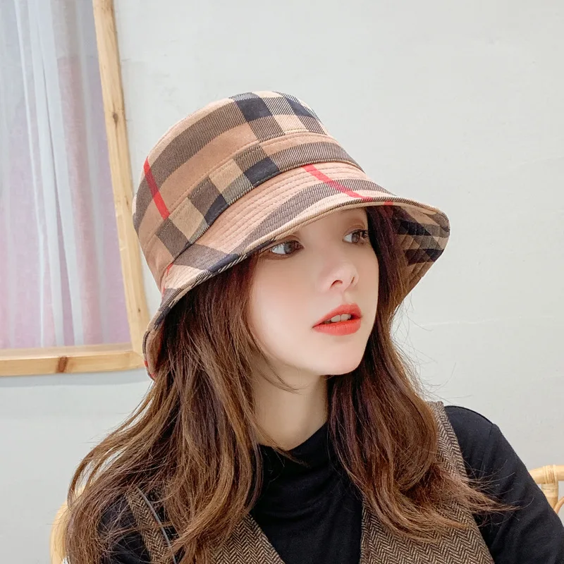 wholesale classical women fashionable print hats big brand hats luxury bucket hat