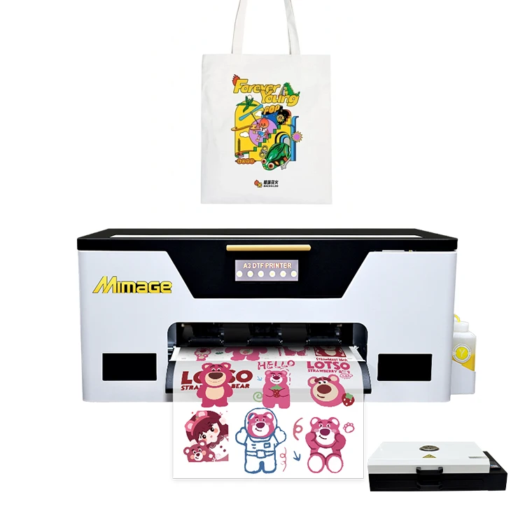 2024 China New A3 PET Film T shirt Textile Printing Machine Digital DTF Print PET film XP600 printer Offset A3 DTF Printers
