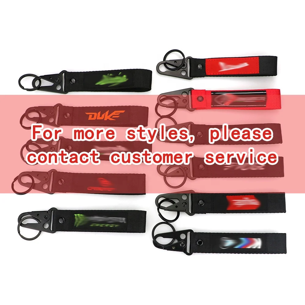 Motorcycle Buckle Embroidered Keyring Backpack Key Holder Keychain For Vespa GTS 250 300 Sprint Primavera GTV LXV 150 200 125