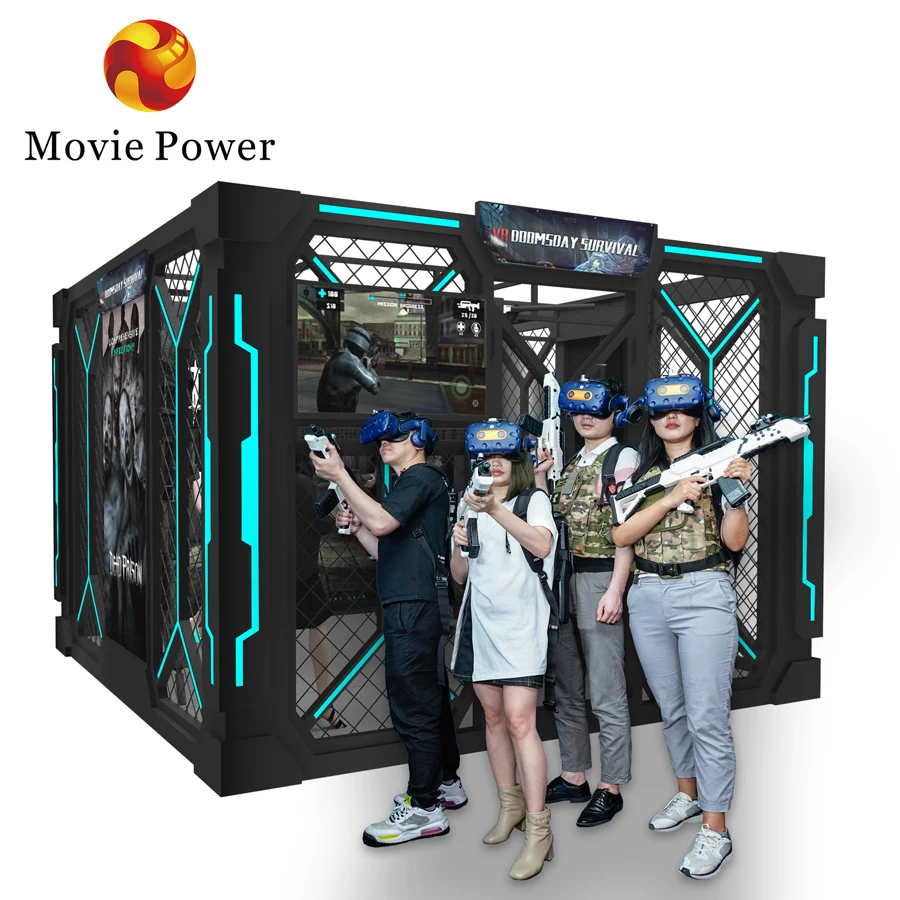 9D Vr Shooting Game Room Virtual Reality Game Equipment Vr Simulation Game Machine Vr Simulator
