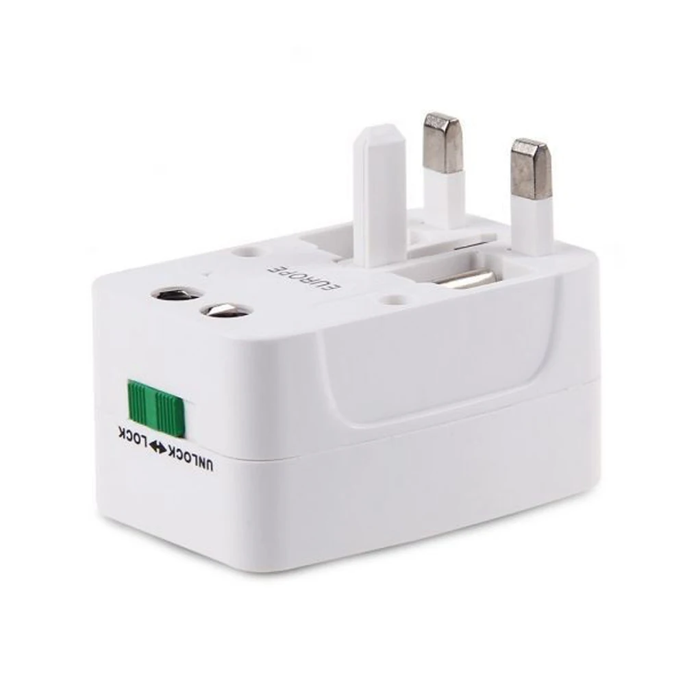 Universal Worldwide International Travel Adapter Plug All in One Supports Over 150 Countries Surge Protector
