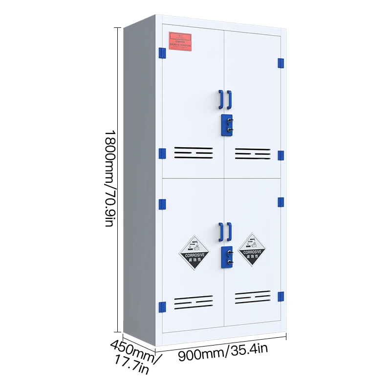 High Quality pp Vessel Cupboard Acid and Alkali Resistance High Security for Modern Laboratory