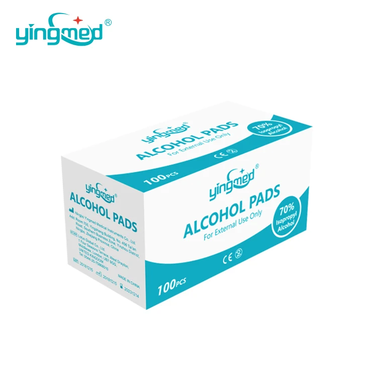 Sterile Non Woven Medical 70% isopropyl Alcohol Swab Alcohol Prep Pads For Phone