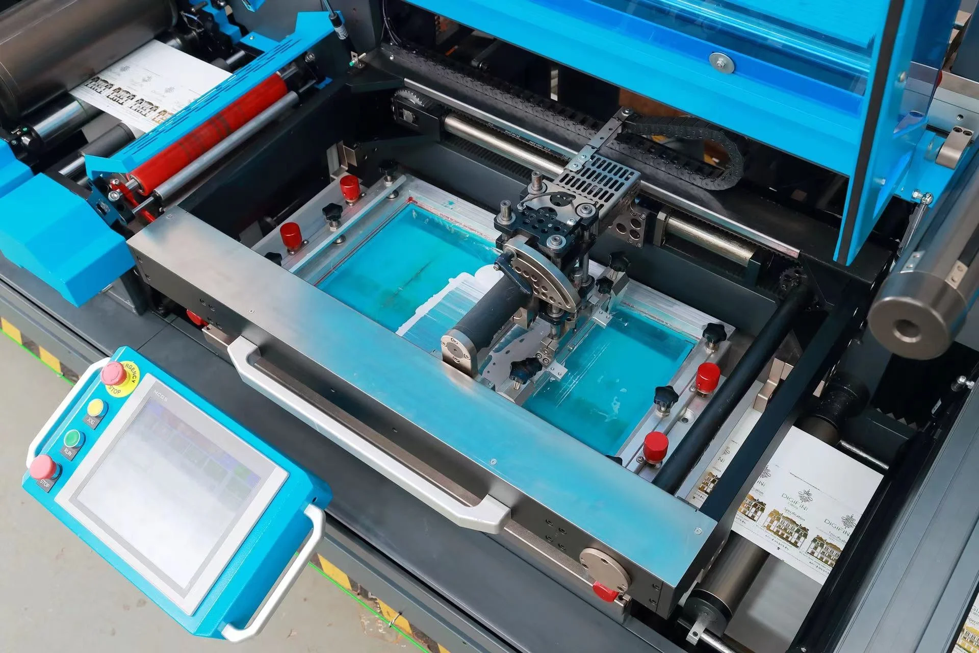 HONTEC MPX-350 Rotary die cutting with roll to roll for labels