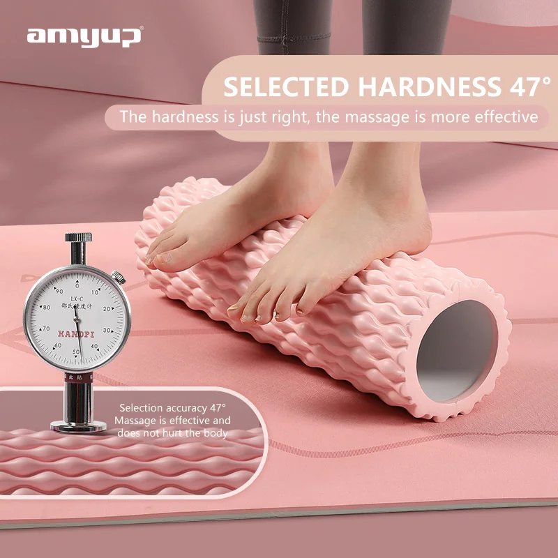 Custom design eva foam roller Muscle Fitness Massage Hollow Yoga roller water drop shape body foam roller