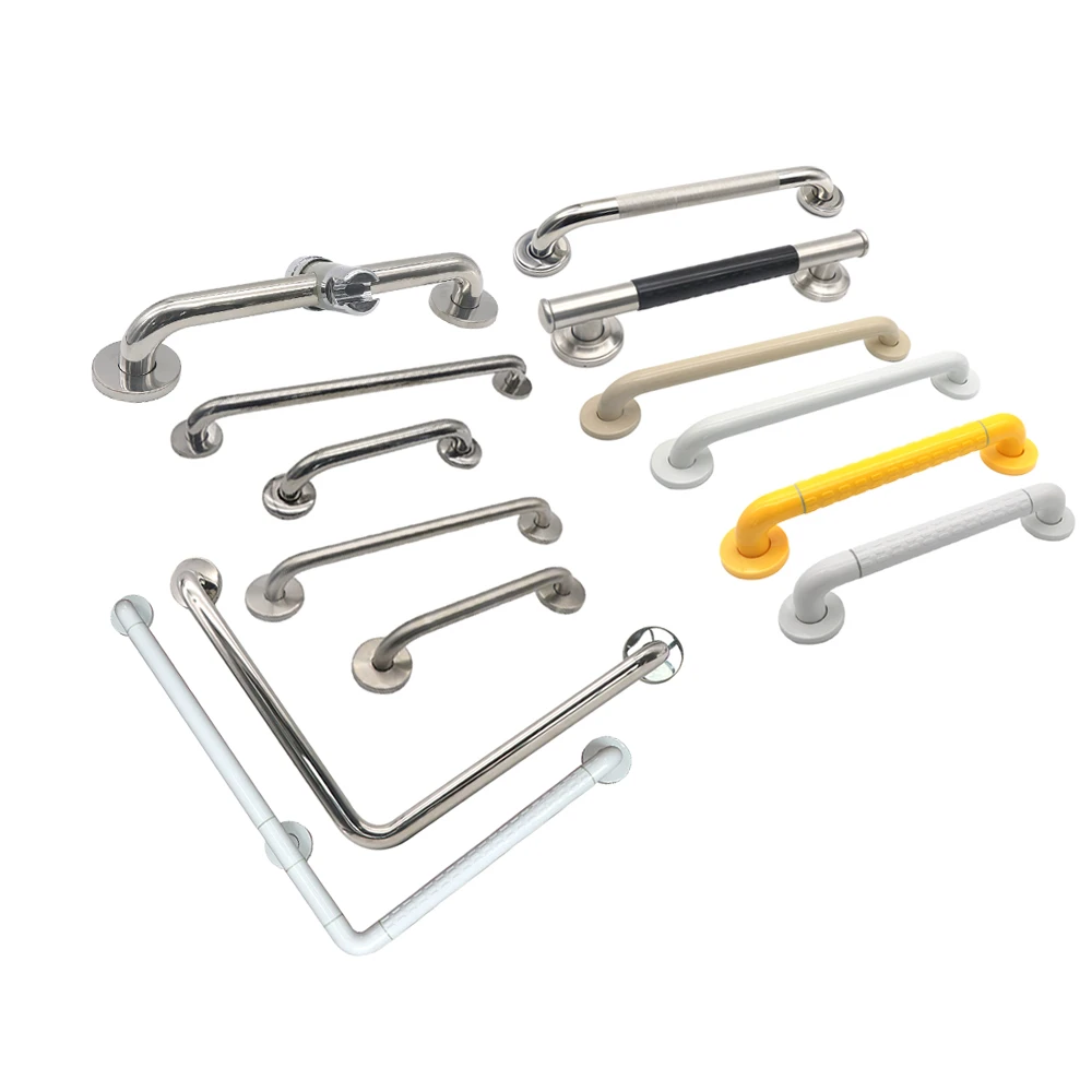 Bathroom Safety Bar Anti-Slip Grip Stainless Steel Handicap Grab Bar Straight Support Bar for Disabled Elderly Pregnant