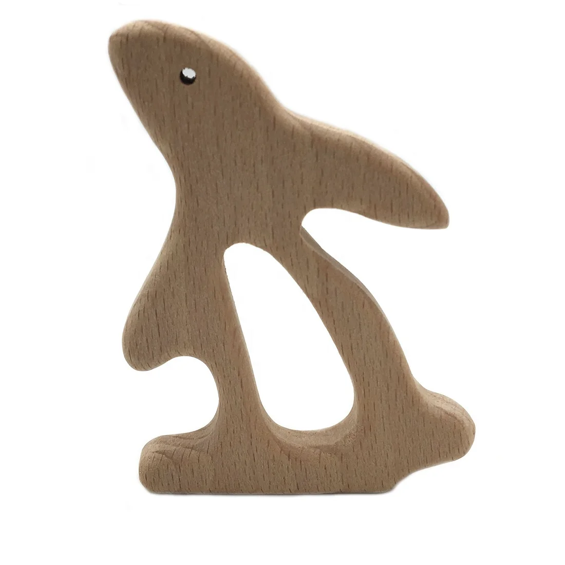 DIY beech wood animals ornaments baby gifts wooden bunny